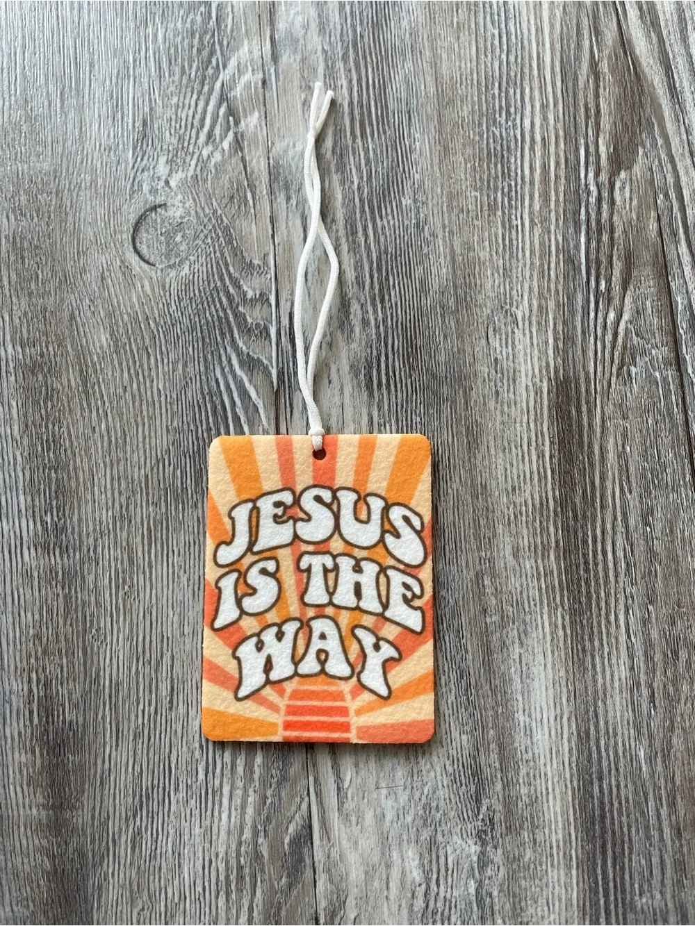 Inspirational Orange & Yellow Faith Hanging Ornament - Set of 3